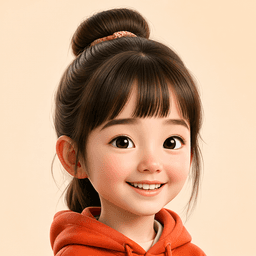 问伴 AI 助手小女孩头像